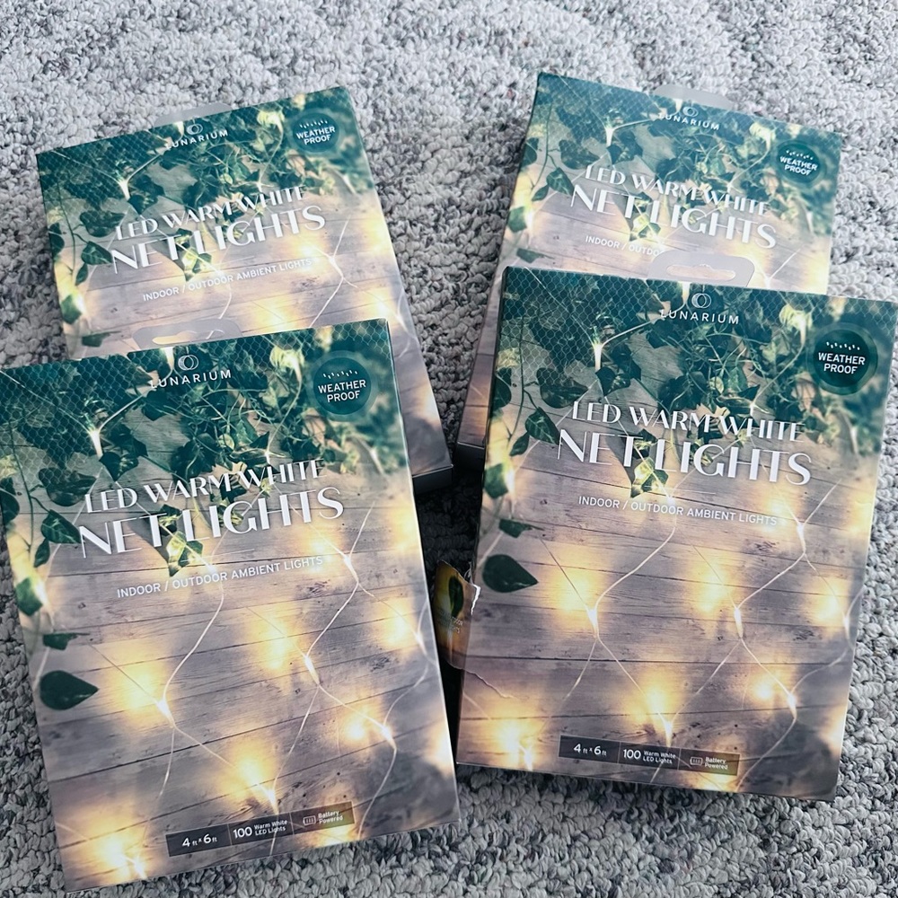 💡 400 NET LIGHTS WITH CLEAR STRINGS